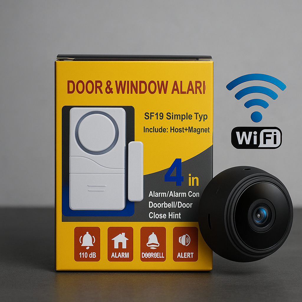 CAMARA A9 | ALARMA MAGNETICA COMBO 2X1