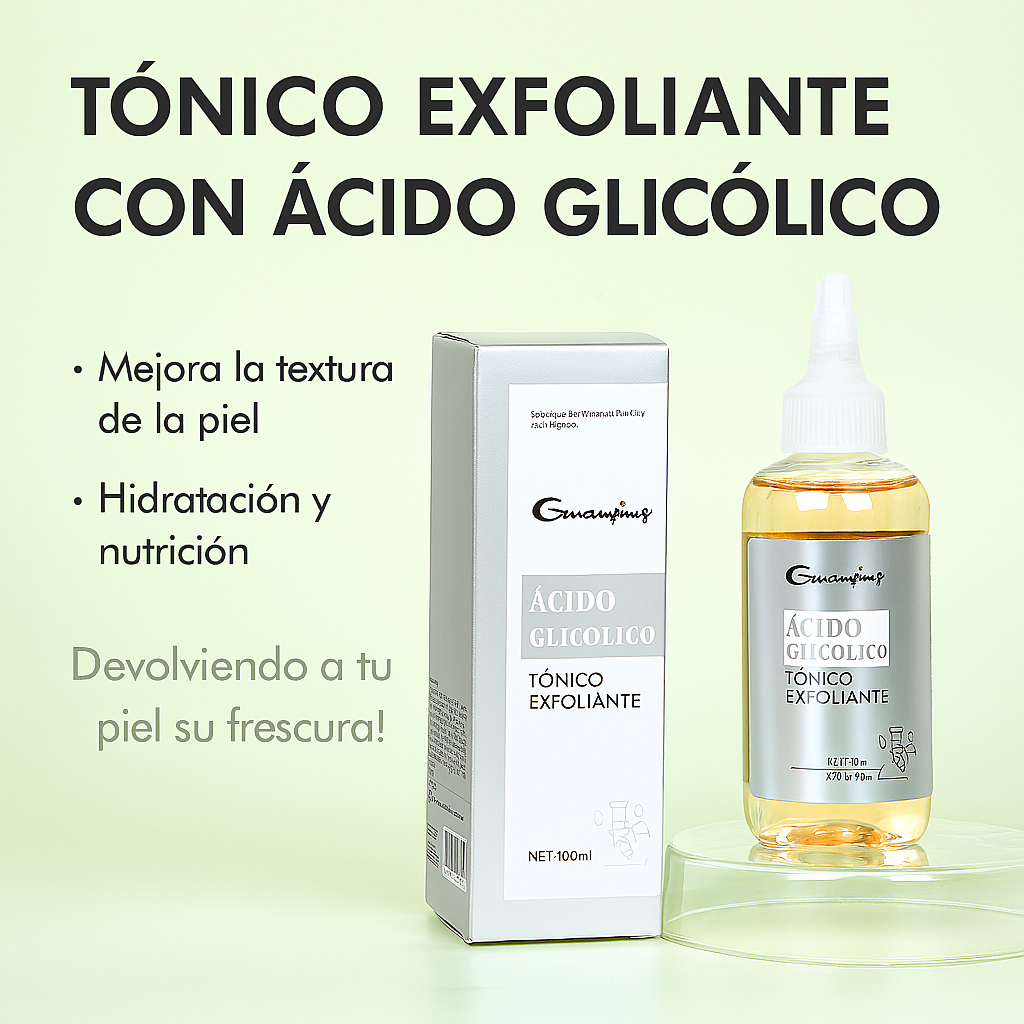 TÓNICO EXFOLIANTE CON ÁCIDO GLICÓLICO