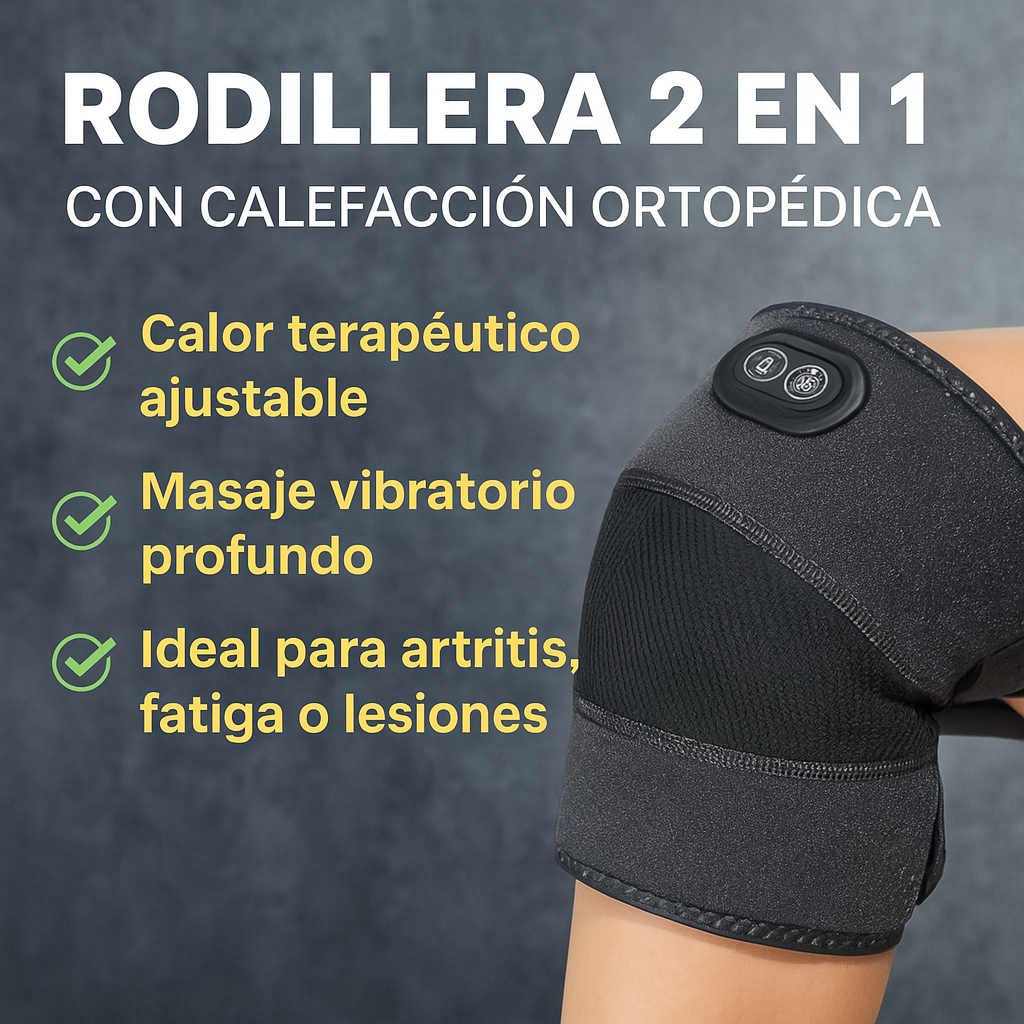 RODILLERA ORTOPEDICA 2 EN 1 | CALEFACCION Y MASAJE