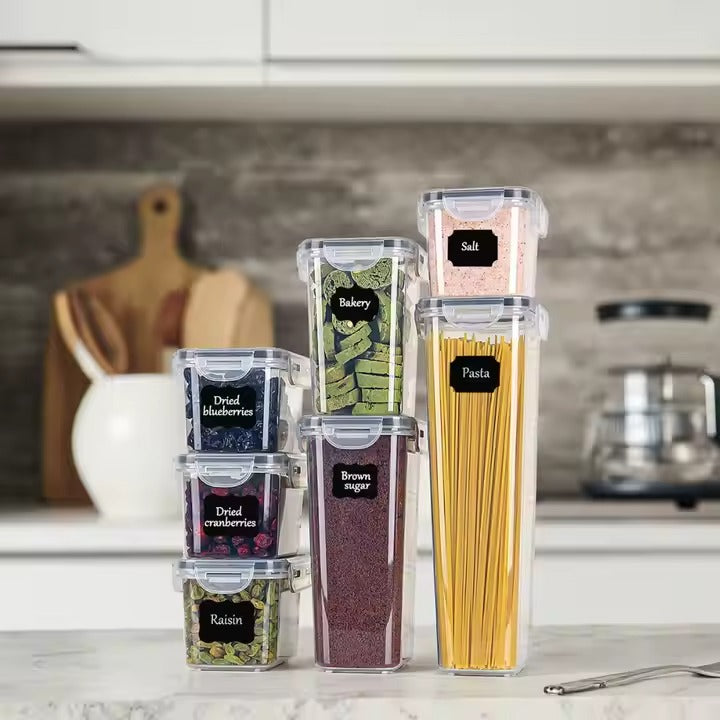 SET ENVASE HERMETICO 7 PIEZAS PARA ALIMENTOS