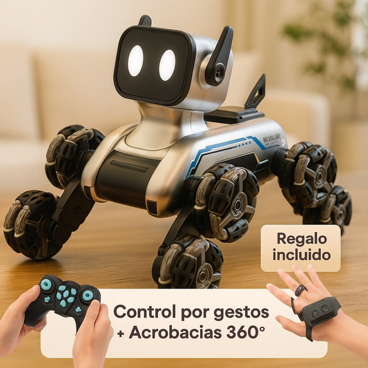 PERRO ROBOT DE ACROBACIAS + CONTROL DE GESTOS GRATIS