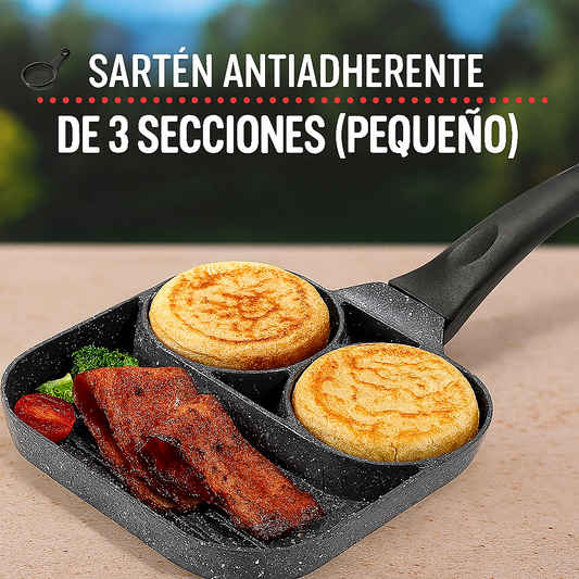 SARTEN ANTIADHERENTE | 3 SECCIONES