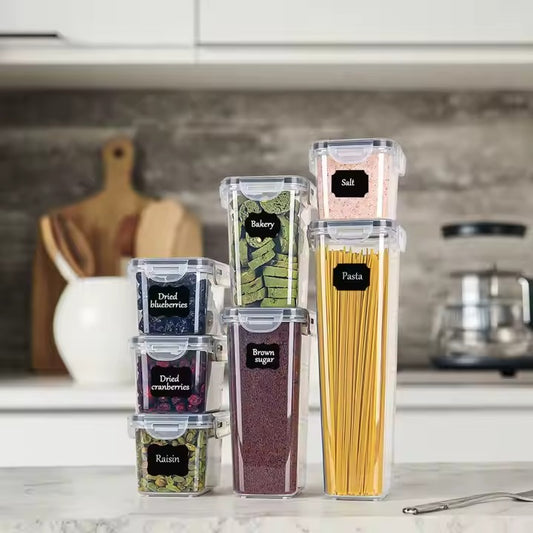 SET ENVASE HERMETICO 7 PIEZAS PARA ALIMENTOS