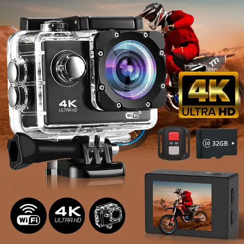 CAMARA DEPORTIVA 4K - Captura cada aventura